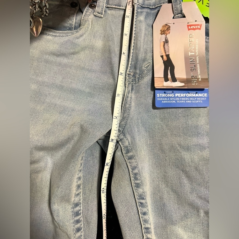 Boy’s Levi's® 512™ Slim Tapered Medium washed Jeans-SZ 10 🩵25/26- NWT - Picture 6 of 13